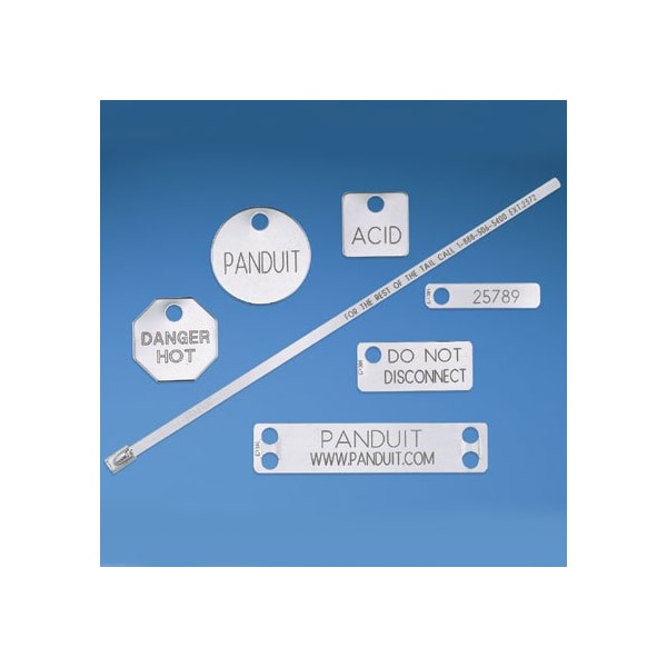 Marker tag, one hole, 304 Stainless Stee